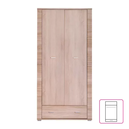 Szekrény typ 3, sonoma tölgy, GRAND