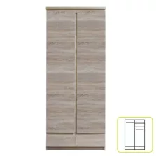 Akasztós szekrény 2D2S, tölgyfa sonoma, PANAMA 01TYP