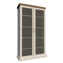 vitrines szekrény, északi sosna/vadtölgy, ROYAL WS