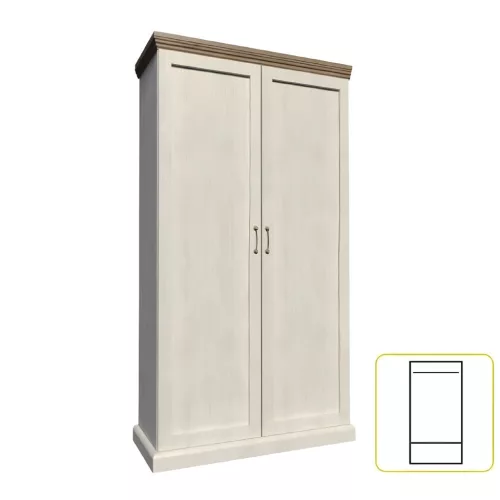 szekrény, északi sosna/vadtölgy, ROYAL S2D