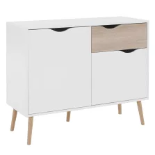 komód, tölgy sonoma/fehér, OSLO 75387