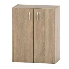   Alacsony szekrény lakattal, tölgy sonoma, TEMPO ASISTENT NEW 011