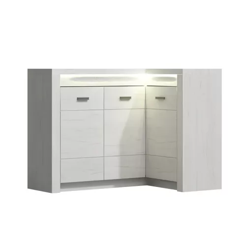 Komód, kőris fehér, INFINITY I-15