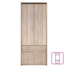 Akasztós szekrény, DTD laminált, tölgy sonoma, NORTY
