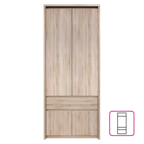 Akasztós szekrény, DTD laminált, tölgy sonoma, NORTY