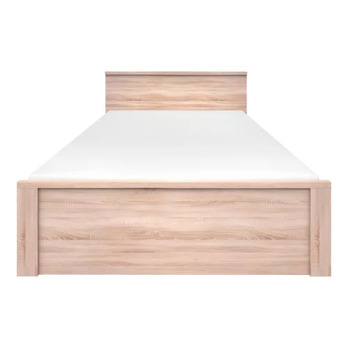 Ágy, 160x200, tölgy sonoma, NORTY TYP 8