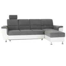   Kissarok, textilbőr fehér/szövet szürke, jobbos, SANTIAGO