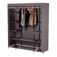 Szekrény szervező, anyag/fém, barna, METIN VNW15