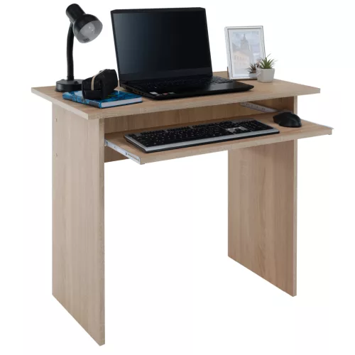 Számítógépasztal, sonoma tölgyfa, VERNER NEW