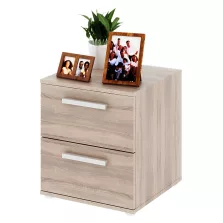   Alacsony szekrény 2 fiókkal keskeny, DTD laminált, tölgy sonoma, DUNAJ  TYP9