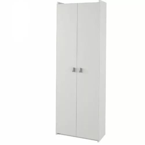 Polcos szekrény, DTD laminált, fehér, NATALI  TIP 2