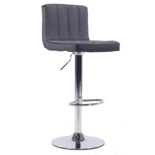 Bárszék, szürke/fekete, HILDA