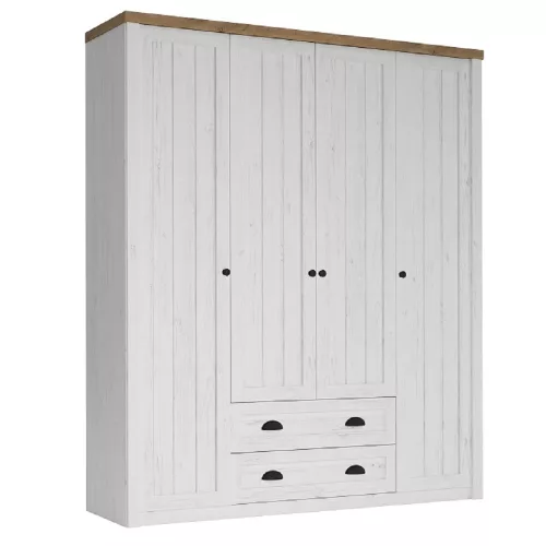 szekrény S4D, sosna andersen/tölgy lefkas, PROVANCE