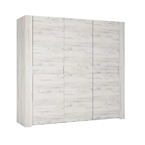 Szekrény Typ 22 3D, fehér craft, ANGEL