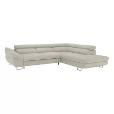 Sarokülőgarnitúra, szürke-bézs taupe, jobbos, FABIA