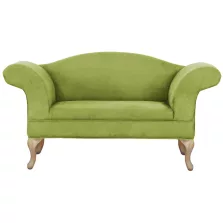 Kanapé, zöld/tölgy, FABRICIO