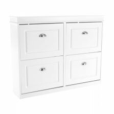 Cipőpolc, 2-soros, fehér, SEBER TYP 5