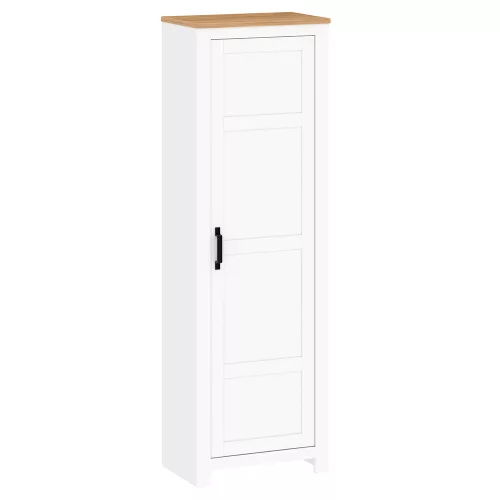 Polcos szekrény, fehér alba/tölgy craft arany, LANZETTE V