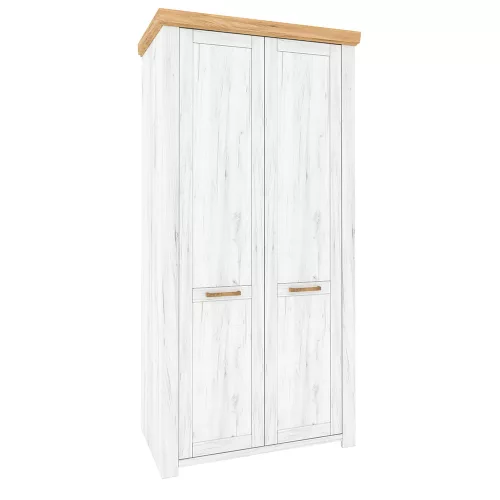 Akasztós szekrény F, tölgy craft arany/tölgy craft fehér, SUDBURY