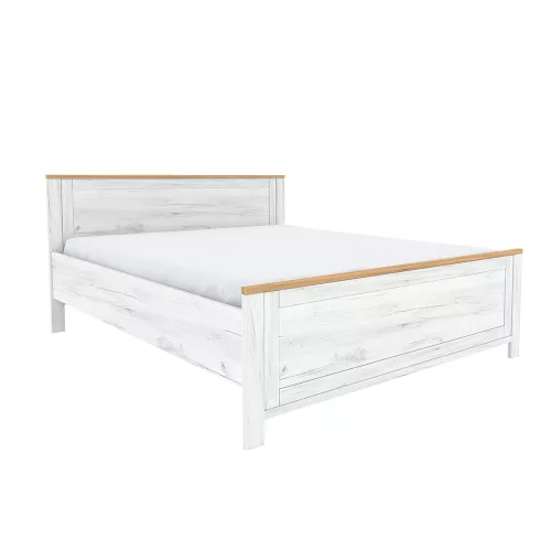 Ágy Z2, 160x200, tölgy craft arany/tölgy craft fehér, SUDBURY