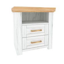   Éjjeli szekrény  X, tölgy craft arany/tölgy craft fehér, SUDBURY