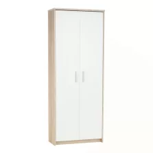 Zárt polcos szekrény, sonoma tölgy/fehér, JOHAN 2 NEW 05