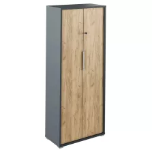   Szekrény zárral, grafit/tölgyfa artisan, RIOMA NEW  TYP 31