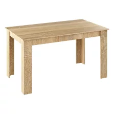 Étkezőasztal, sonoma tölgyfa, 140x80 cm, GENERAL NEW