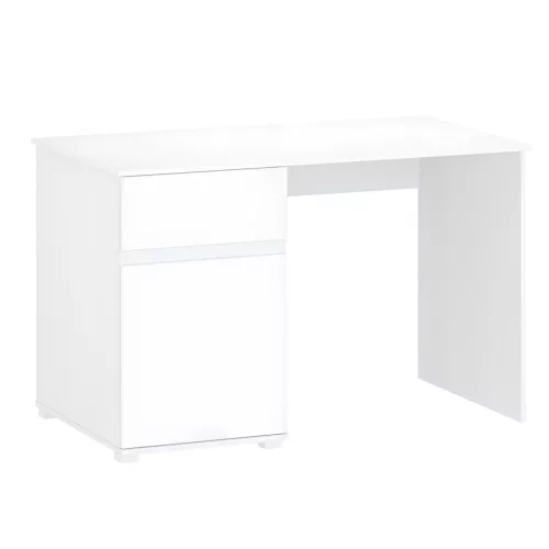 Számítógépasztal 1D1S/120, fehér fényes, LINDY
