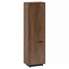 Szekrény, bolzano tölgy/fekete, balos, DELIS V1