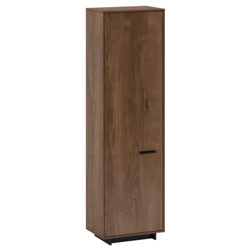 Szekrény, bolzano tölgy/fekete, balos, DELIS V1