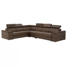 Ülőgarnitúra, szövet szürke-barna Taupe, SEGORIA LUX