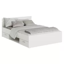 Ágykeret, 140x200, fehér, MICHIGAN NEW