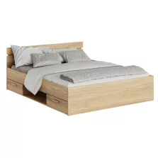 Ágykeret, 160x200, sonoma tölgyfa, MICHIGAN NEW