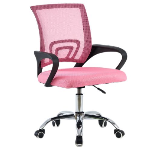 Irodai szék, rózsaszín/fekete, DEX 4 NEW