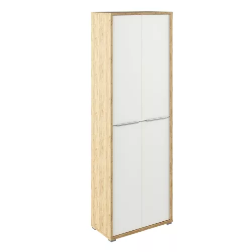 Irodai szekrény polcokkal,artisan tölgy/fehér, RIOMA TYP 05