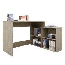   Számítógépasztal, sonoma tölgy, univerzális, KORNER 2 NEW