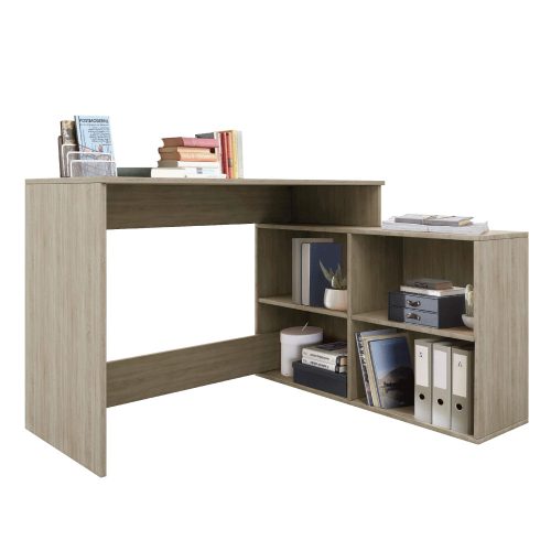 Számítógépasztal, sonoma tölgy, univerzális, KORNER 2 NEW