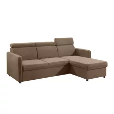   Kinyitható ülőgarnitúra, szürkésbarna Taupe, ALECHANDRO A ROH