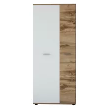 Szekrény, wotan tölgy/fehér, IRIA 2D A