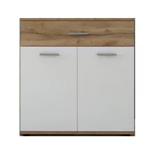 Komód, wotan tölgy/fehér, IRIA 2D1S E