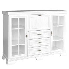   Vitrines szekrény  bárszekrénnyel, sosna andersen, KORA KK6 NEW