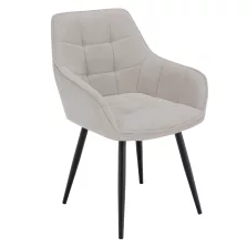 Design fotel, bézs/fekete, MARKEN