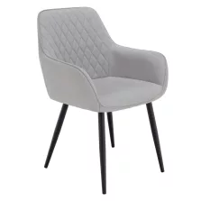 Design fotel, világosszürke/fekete, OSKOR
