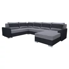   Univerzális ülőgarnitúra, sötétszürke/szürke, ANDRES U UNI