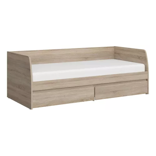 Ágy 2S, 90x200, sonoma tölgy, NORTY TYP 28