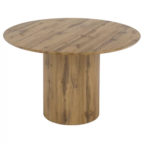 Étkezőasztal, tölgy, átmérő 120 cm, MAHIR TYP 2