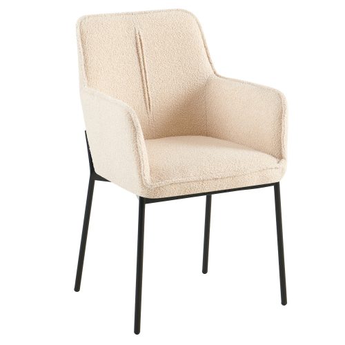 Design fotel, bézs/fekete, REMOND