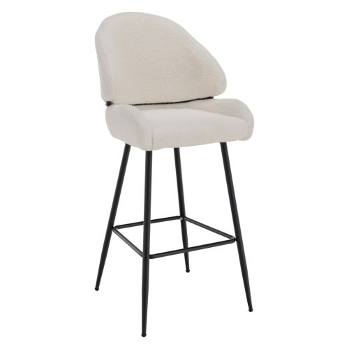 Bárszék, fehér/fekete, SANAKO TYP 2