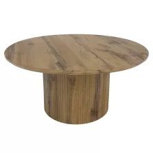 Dohányzóasztal, tölgy, átmérő 80 cm, MAHIR TYP 2